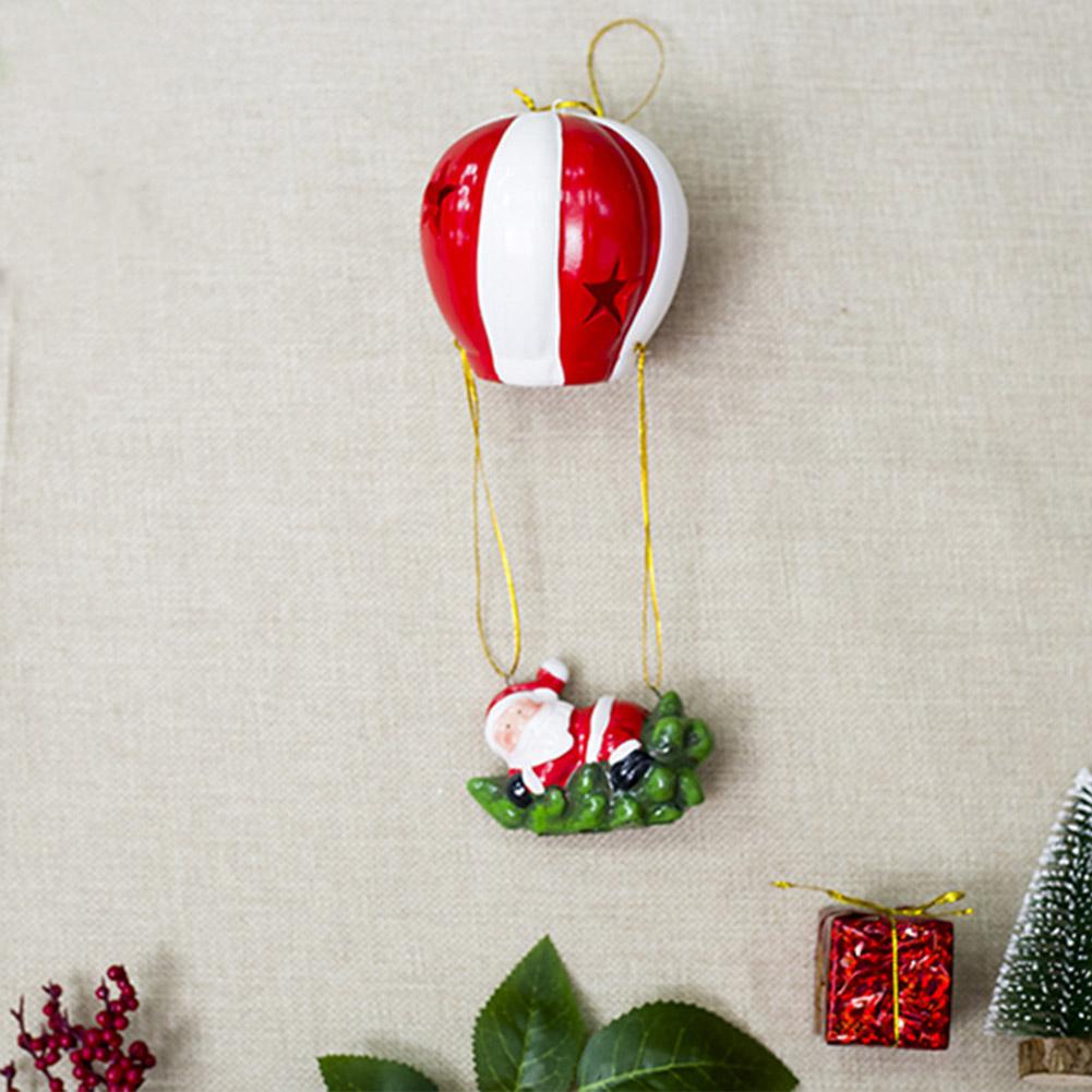Kerst Air Ballon Licht Kerstboom Santa Decoratie Hanger Voor Thuis Year Party Decor