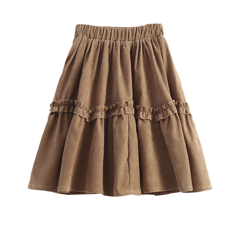 Faldas de PANA con volantes para niñas, ropa de cintura elástica, informal, a juego, de 4 a 16 años, para Otoño e Invierno