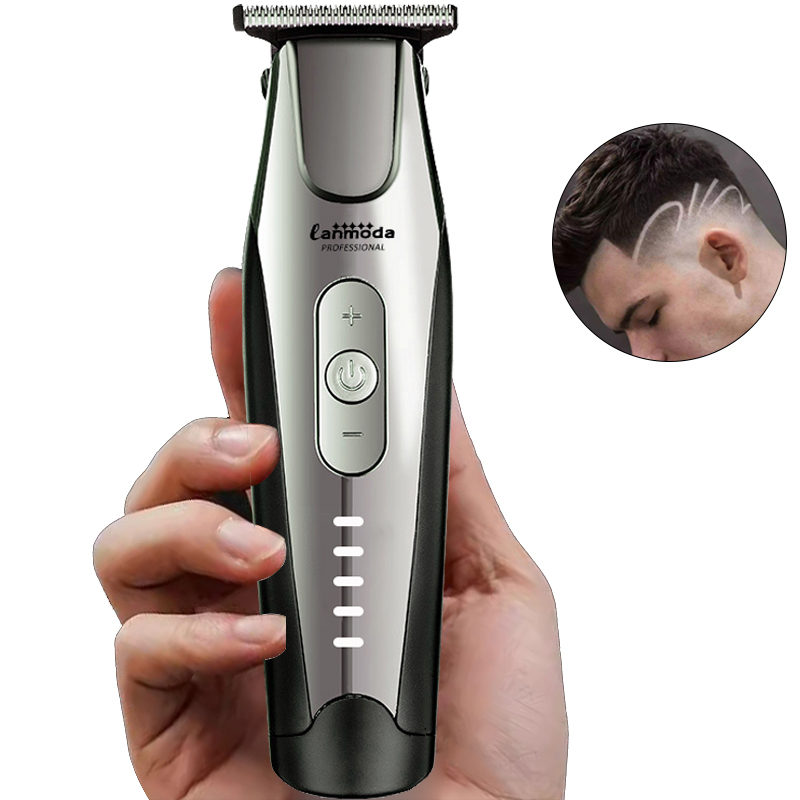 Lanmoda Bald Clipper for Men Barber Electric 0 MM Hair Trimmer Type-c Beard Trimmer Haircut Machine Shaver Razor
