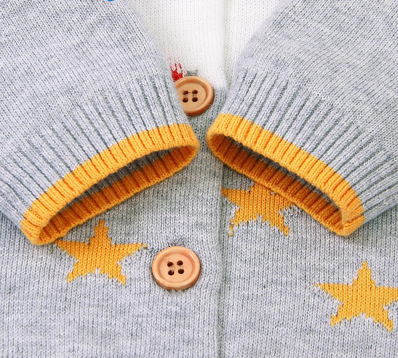 Baby Girls Clothes Sweaters Outerwear Knitted Cardigan Sweater Coat Long Sleeve Cartoon Autumn Winter Warm Outwear Jacket