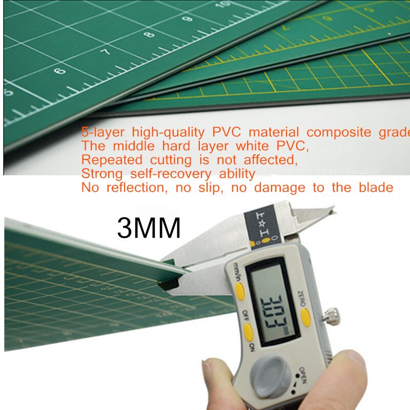 Art Self Healing PVC Cutting Mat, Double Sided, Gridded Rotary Cutting Board for DIY Craft, Fabric,Sewing, Scrapbooking Project