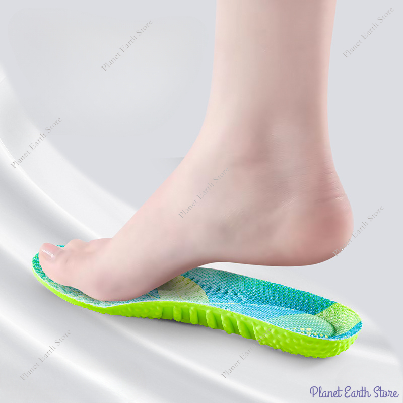 Größe 35–46, 1 Paar Sport-Stoßdämpfungs-Einlegesohlen, Luftpolster, atmungsaktiv, Fußgewölbeunterstützung, orthopädische Schuhe, Polster, Elastizität, Schuhpolster