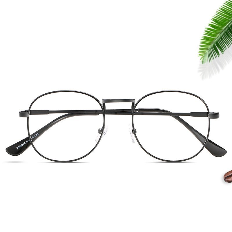 Vintage Metalen Brillen Anti-Blauw Licht Vrouwen Optiek Bijziendheid Bril Klassieke Mode Ronde Frame Bril Computer Mannen
