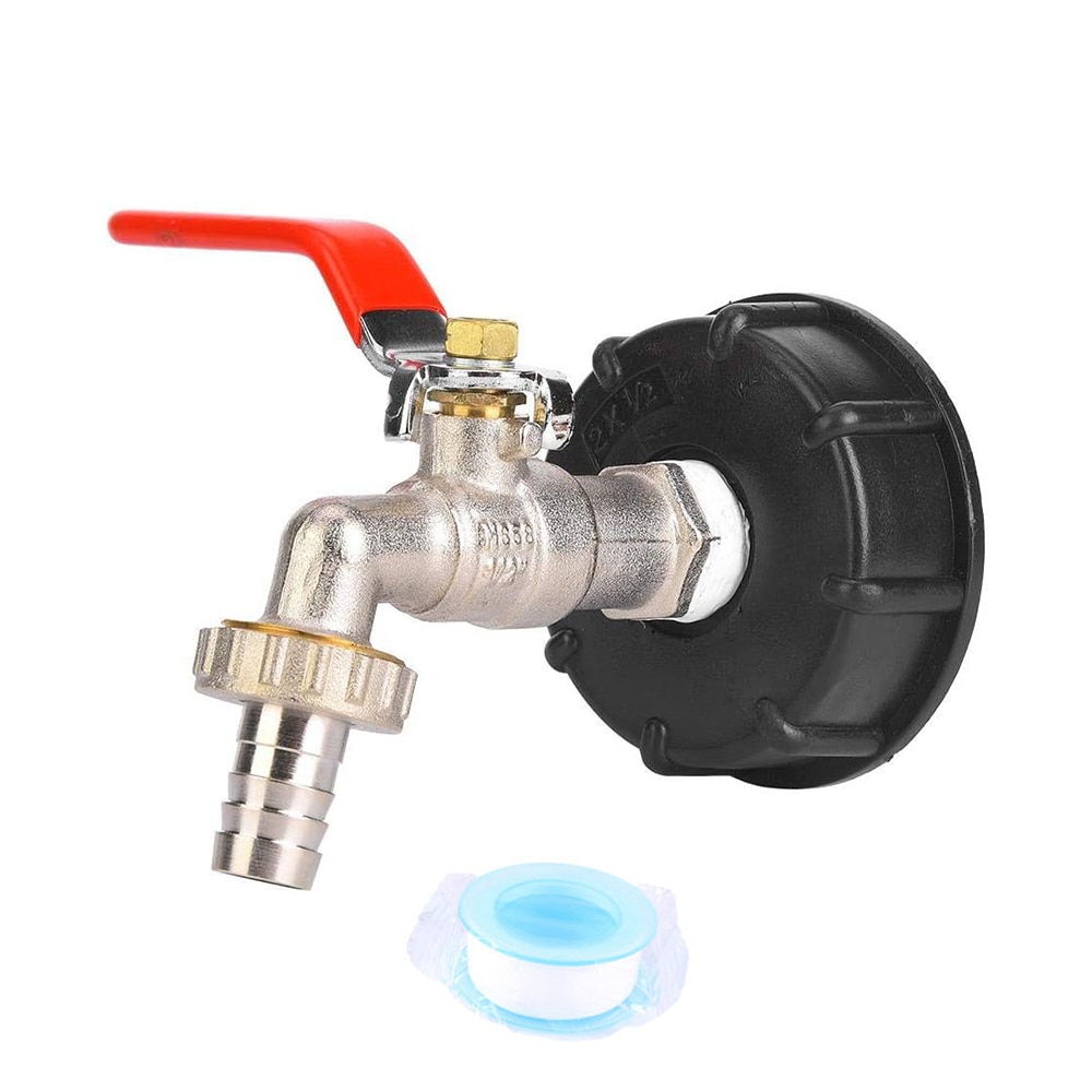 Lntyq 2er-Pack IBC-Tankadapter S60 x 6 IBC-Ersatzventil für 1/2-Zoll Lntyq 2er-Pack IBC-Tankadapter S60 x 6 IBC-Ersatzventil für 1/2-Zoll