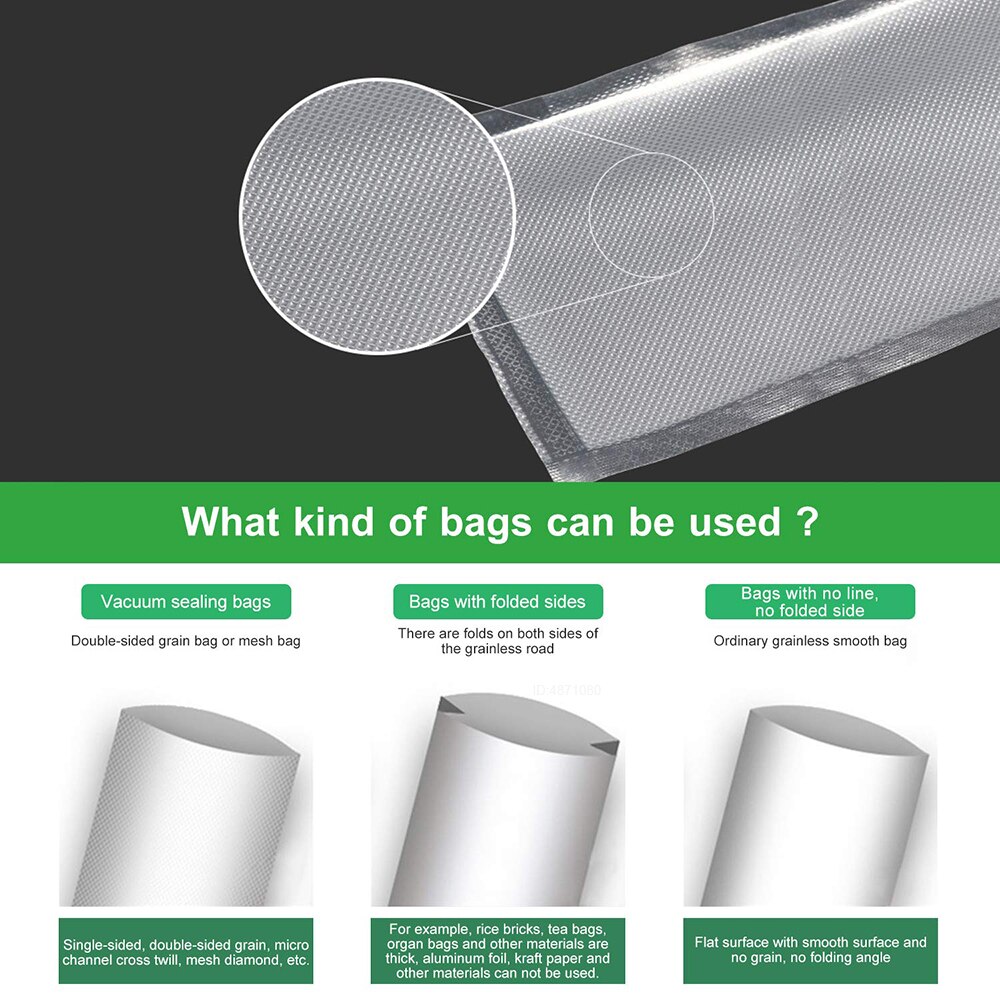 Vacuum bags for food Vacuum Sealer Storage Bags 12/15/20/25/28cm*500cm For Vacuum packing Sealer 5 Rolls/Lot