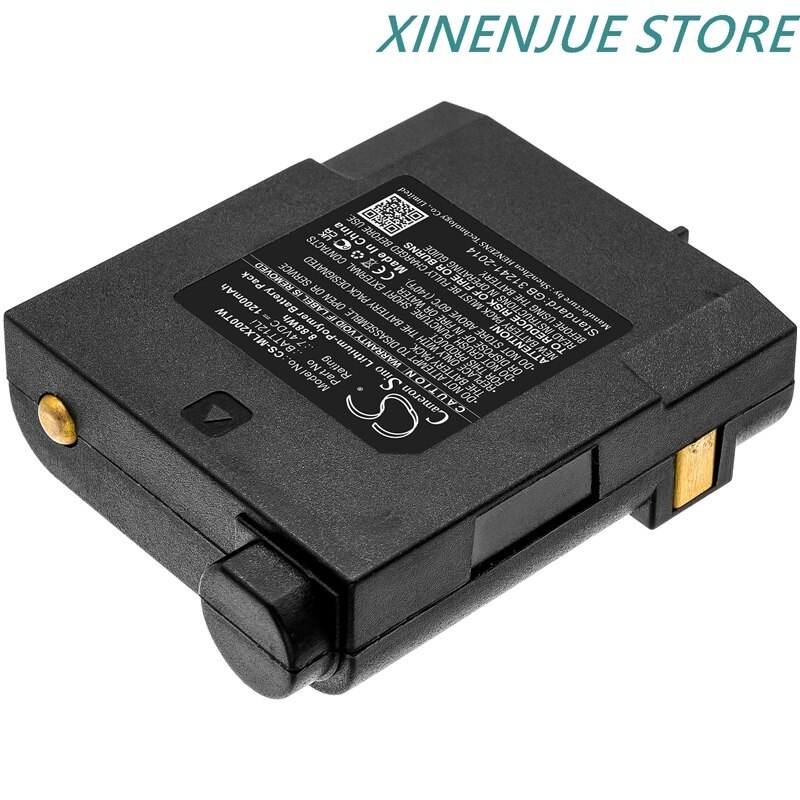 Zwei-wege-funkgerät-akku 7.4v/1200 mah 12li passend für midland gxt 2000,, gxt 2050,g7 pro, pb-pro