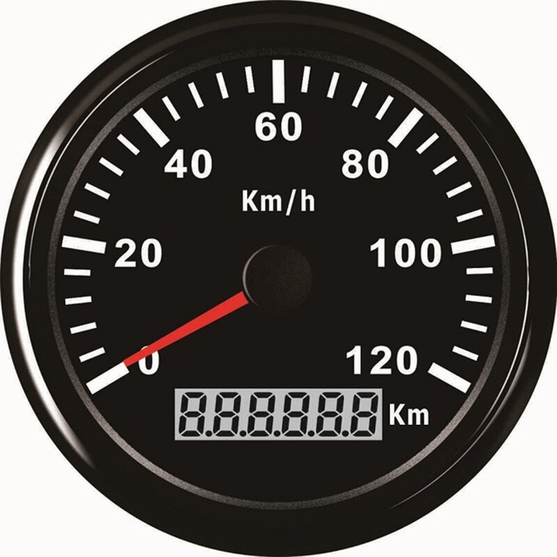 120 Km/h 200 Km/h Gps Snelheidsmeter 85Mm Waterdichte Meter Gauge Met Backlight Voor Auto Motor Motorfiets Marine: 120KM-BN