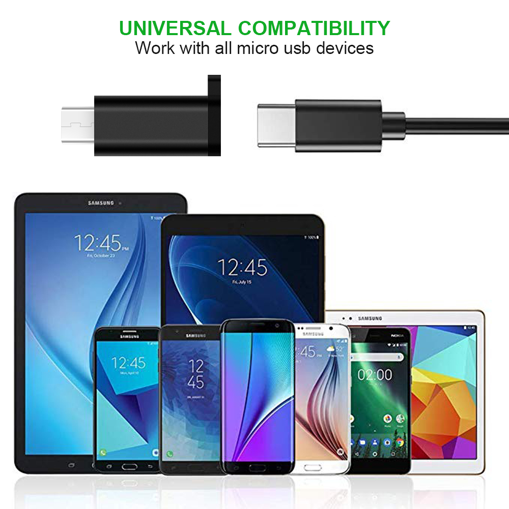 4 juegos de cable tipo C a Micro usb tipo C a USB 3,0, adaptador OTG, Cable de carga para MacbookPro, Xiaomi, Huawei, Samsung, cargador de teléfono