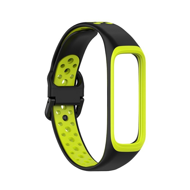 Siliconen Horloge Band Voor Galaxy Fit 2 Band Dubbele Kleur Sport Vervanging Accessoire Polsband Voor Samsung Galaxy Fit2 SM-R220: F