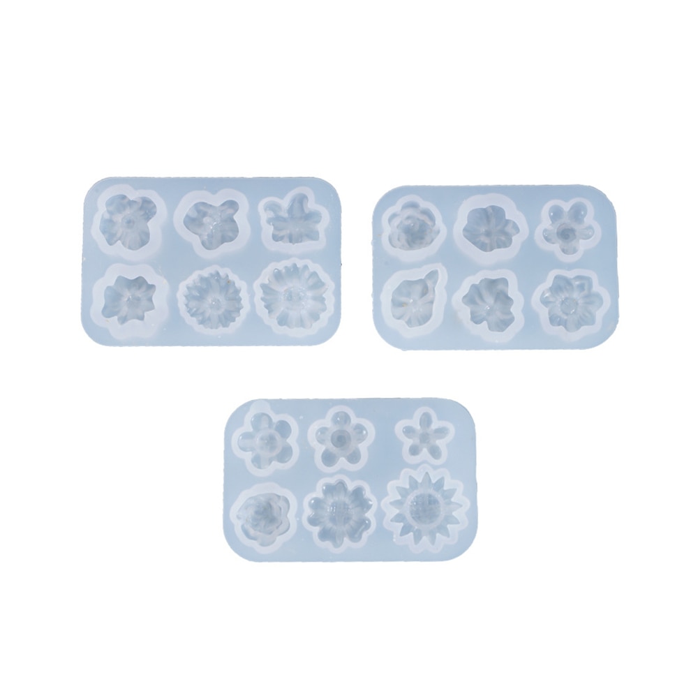 DIY Craft Epoxy Resin Mold Handmade Mini Daisy Flower Silicone Mould Making Tool UV Jewelry Ornament Casting Molds