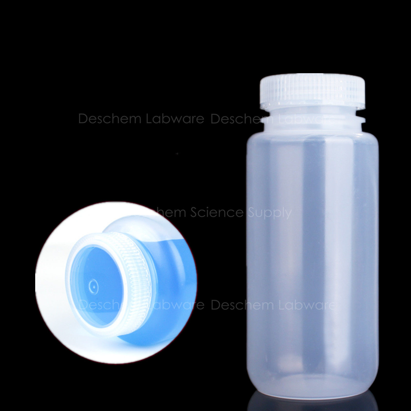 500mL PP Reagent Bottle Food-Grade Wide-Mouth Polypropylene Lab Sample Bottles