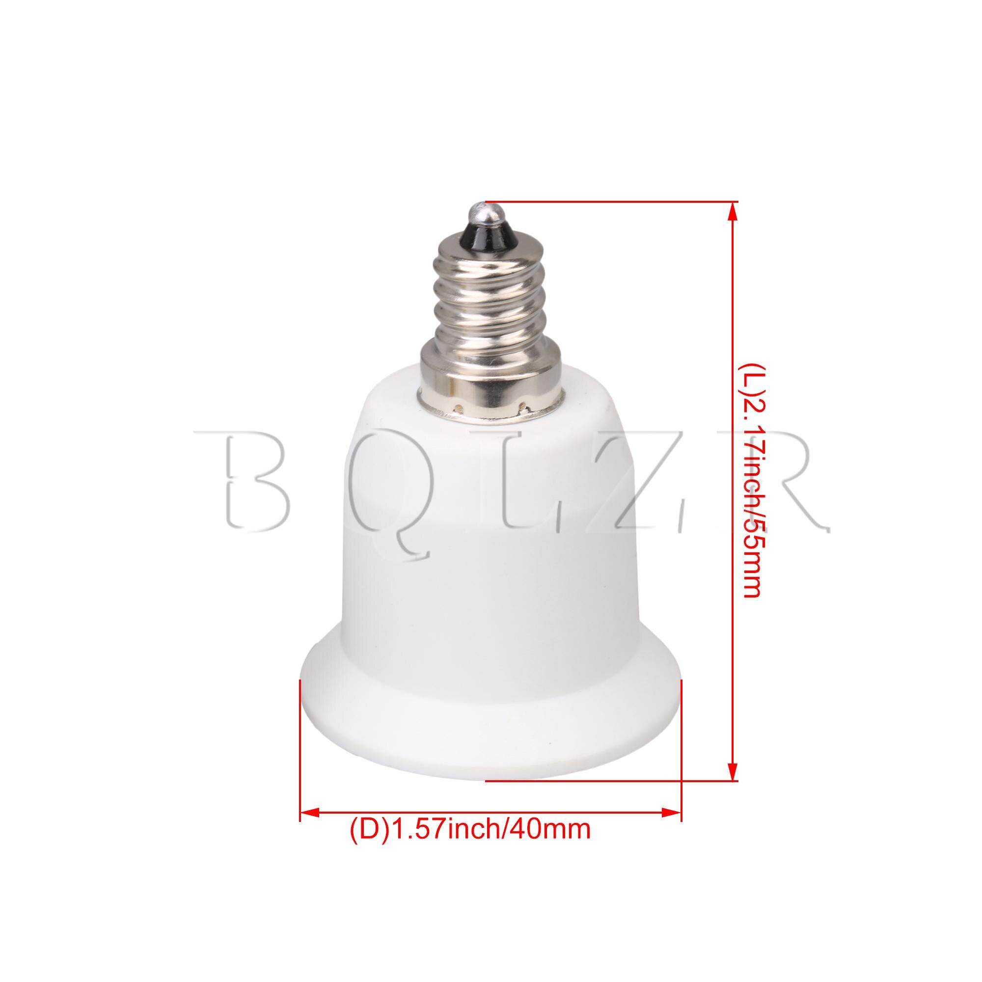 BQLZR 5 x rallonge de douille d'ampoule blanche E12 à E26 adaptateur d'extension de prise