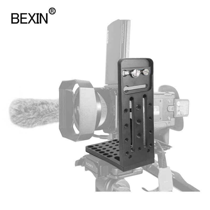 BEXIN profession camera video l plate dslr stand stabilizer universal L bracket plate screw hole fixing for shoot camera video