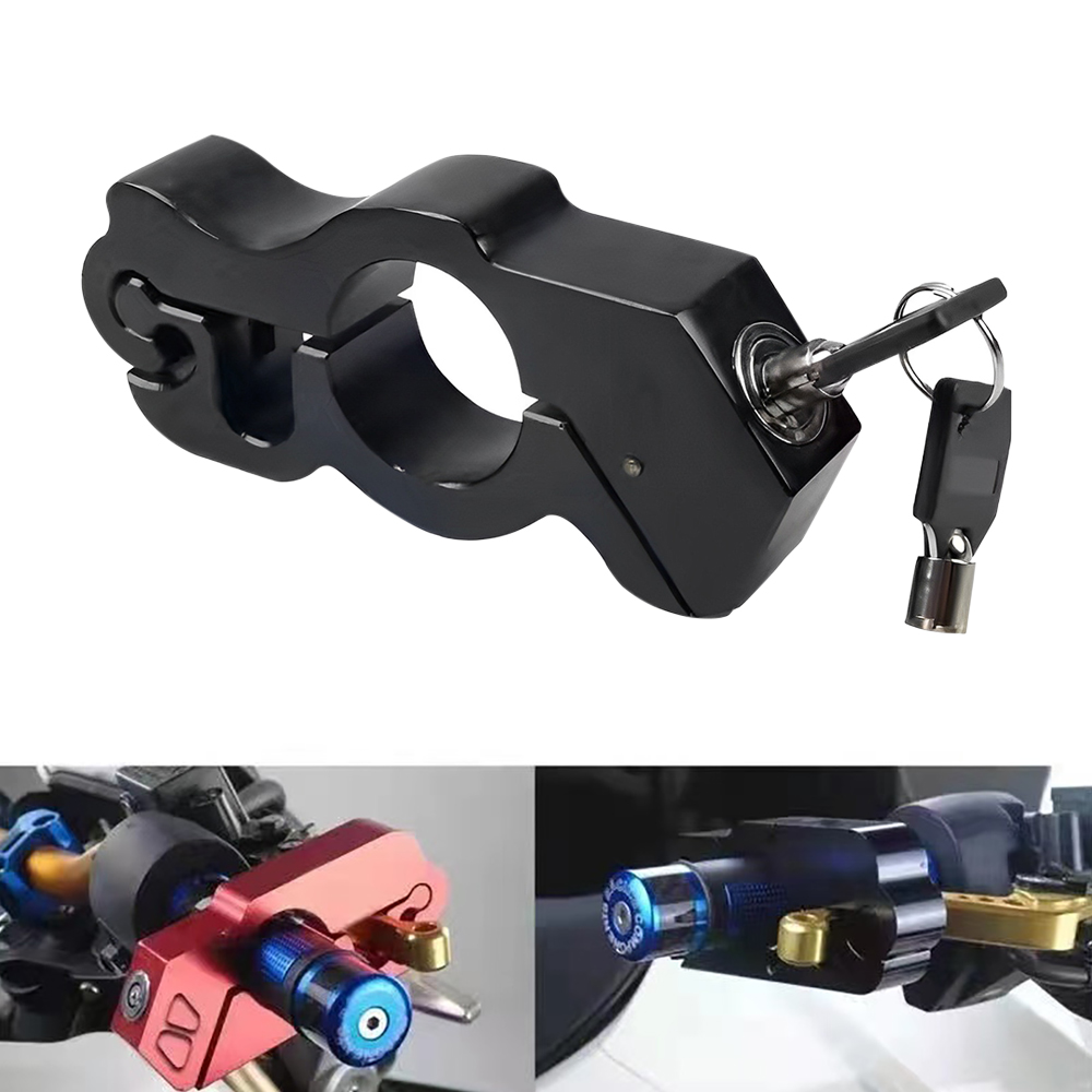 Lucchetto per manubrio in lega per moto Serrature a leva del freno Lucchetto per manubrio Casco antifurto Lucchetto per moto Veicolo elettrico Bici da cross