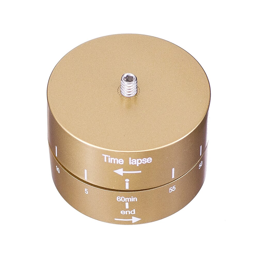 Cabezal de trípode giratorio de 360 grados, temporizador automático, cabeza de trípode para fotografía, retraso de inclinación, Timelapse para Gopro, teléfono móvil