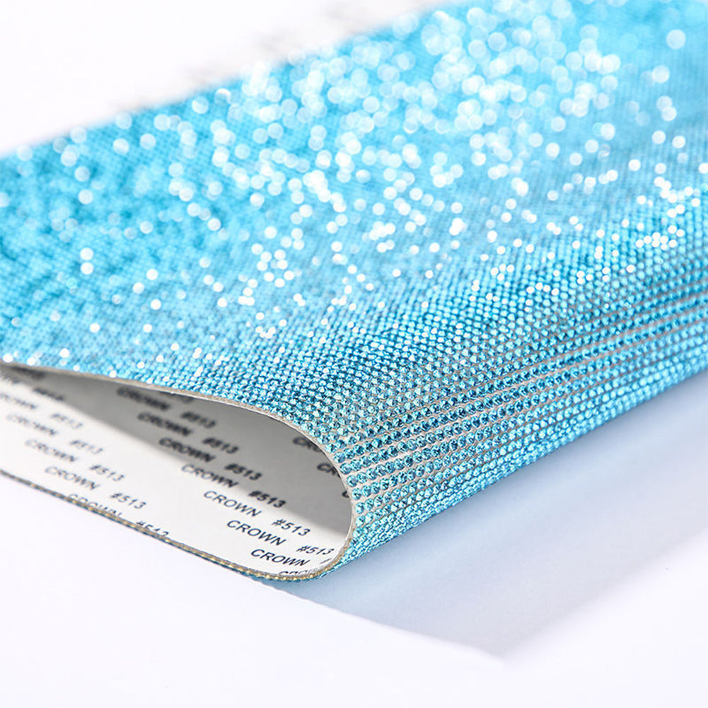 Zelfklevende Strass Sticker Tape Vel Trim Glitter Crystal Ribbon Gem Stickers voor DIY Auto Telefoon Schoenen Kleding Decor: zwart
