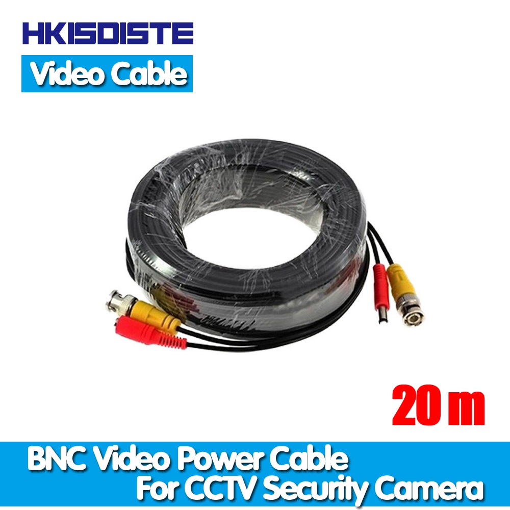 65ft(20M) Bnc Video Power Siamese Kabel Voor Cctv Surveillance Camera Accessoires Dvr Kit