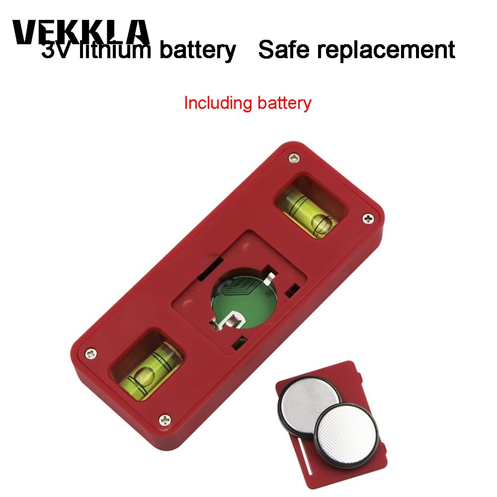 1 pièces Mini rapporteur numérique inclinomètre détecteur d'angle magnétique jauge de niveau ABS rouge LCD affichage numérique boîte de niveau outil de mesure