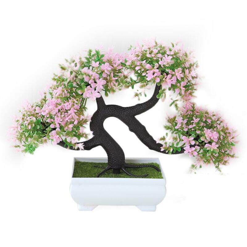 Bonsai Zaden Boom Plant Ingemaakte Bloemen Decor Purifier Absorberende Home Decoratie: Pink