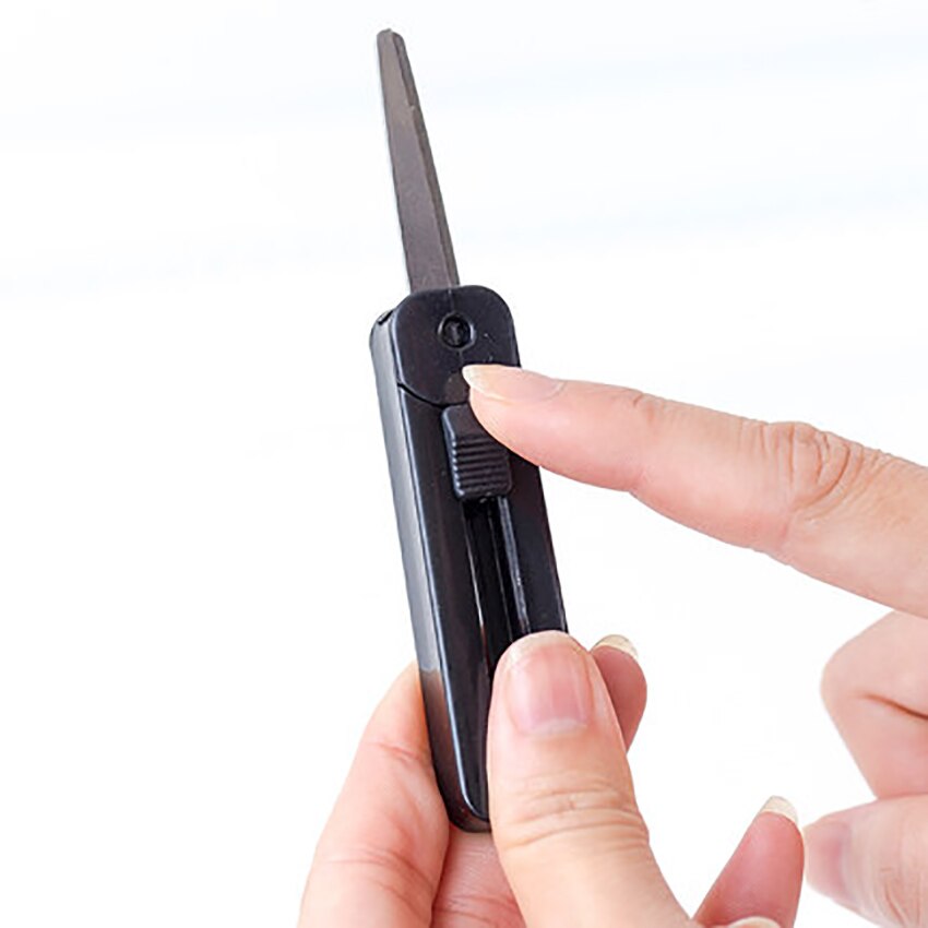 Tijeras portátiles para cortar papel, artículos de papelería para oficina y escuela, tijeras plegables para modelar, 2 unidades por lote