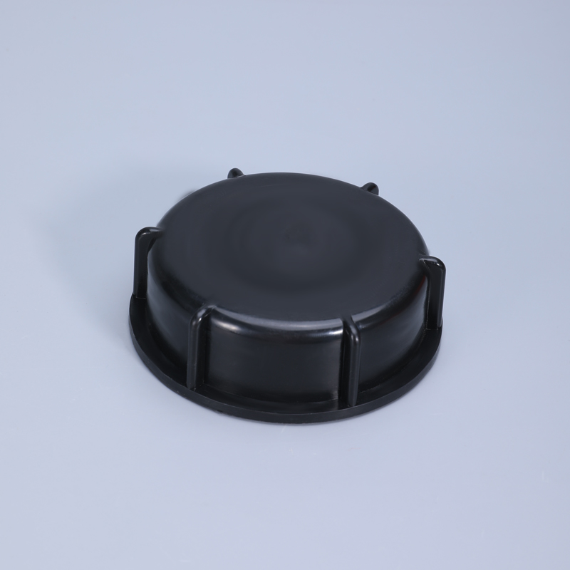 100 mm schwarzer Kunststoff-Ventildeckel, IBC-Tankventil, Ersatzkappe, Ventildeckeldichtungen, grobes Gewinde, langlebiges Hausgartenwerkzeug