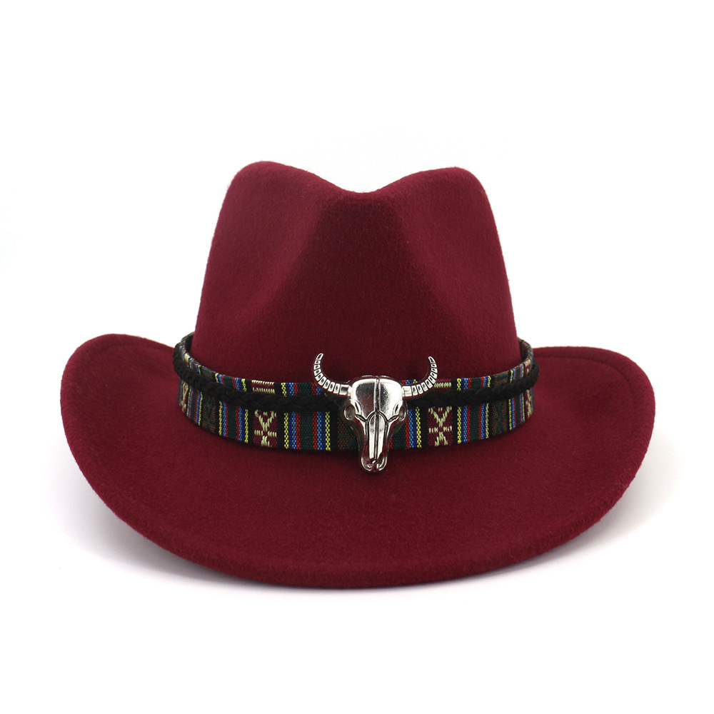 Cappello da cowboy da uomo con testa di bue in – Grandado