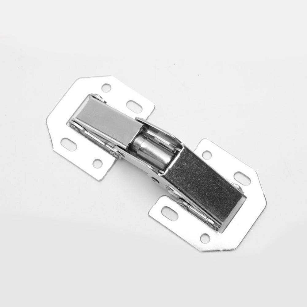 90 Degree Cabinet Hinges 3 Inch No-Drilling Hole Bridge Door Furniture 1PC Hinge Cupboard Shaped With Spring Screws Hardwar R0P3