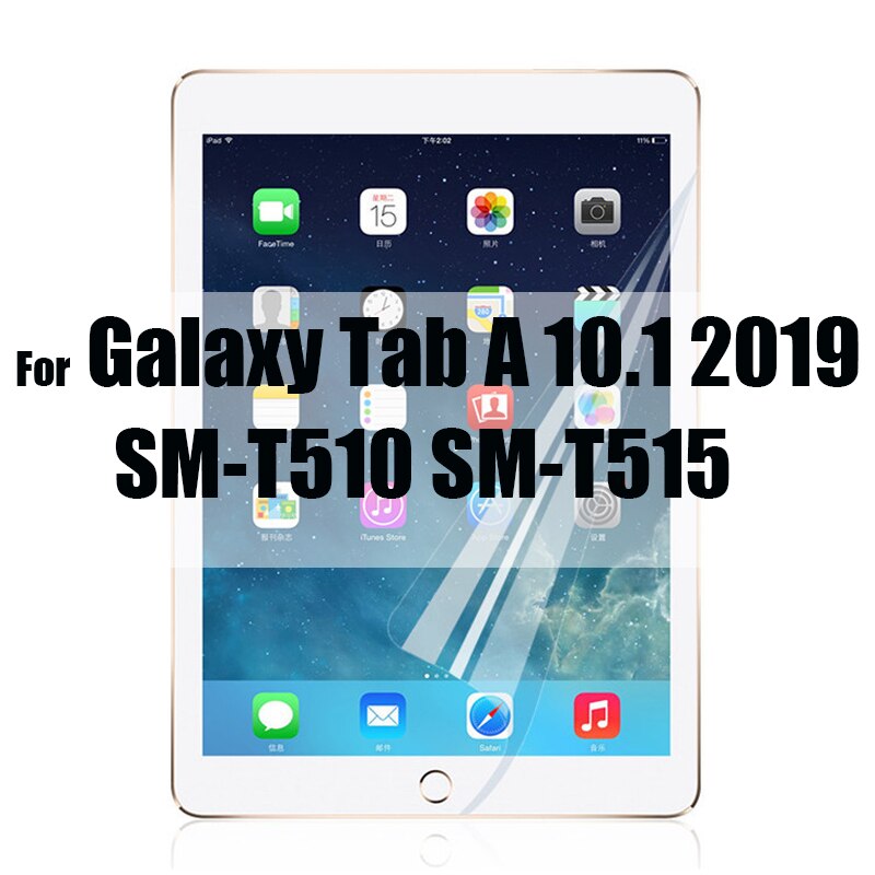 3 PCS PET Soft Screen Protector for Samsung Galaxy tab s7 11 " T870 plus 12.9 T970 S6 Lite 10.4 10.5 T860 Protective Film P610: For TAB A 10.1 T510