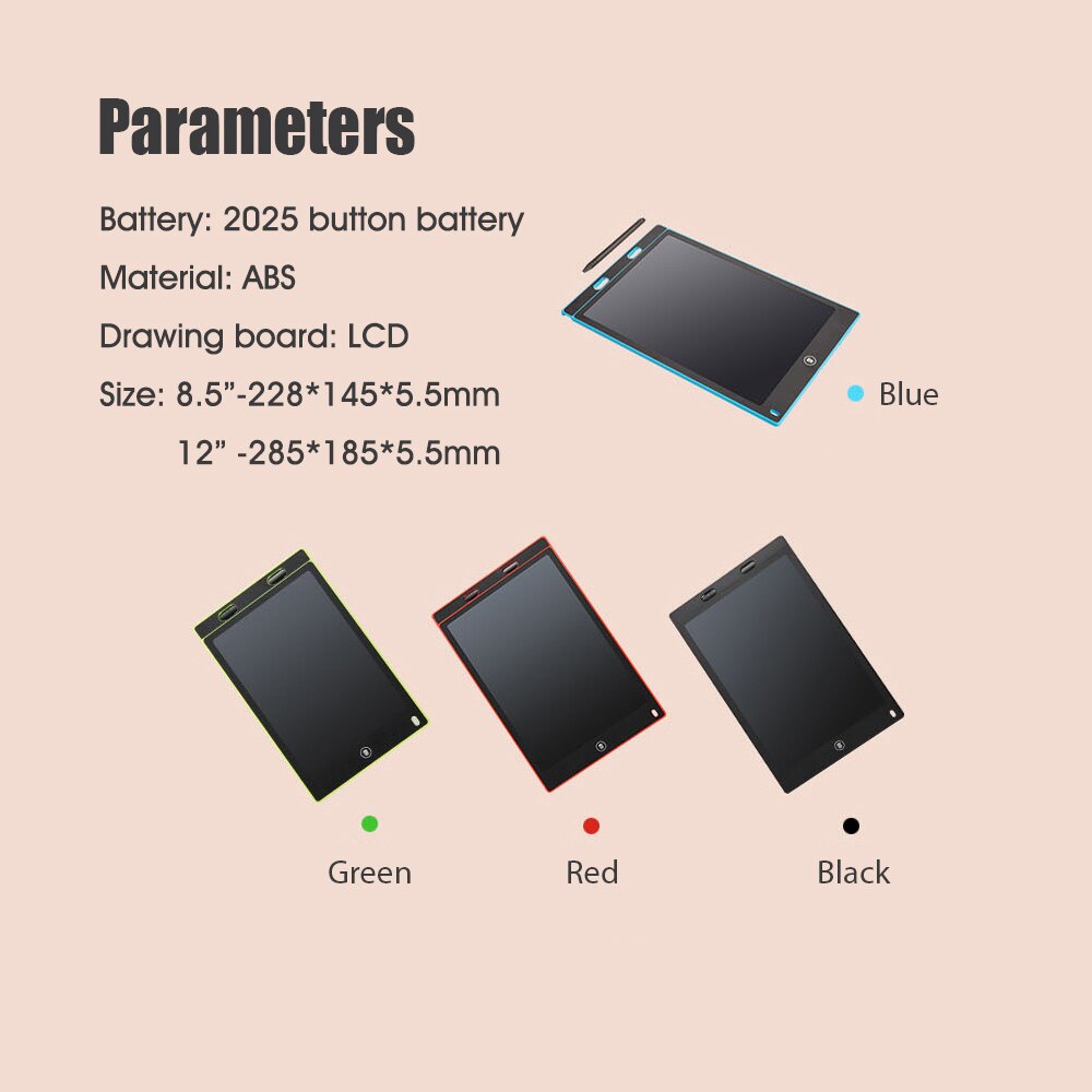 Portable Smart LCD Writing Tablet Electronic Notepad Drawing Graphics Handwriting Pad with Lock Function Ultra-thin Doodle Board