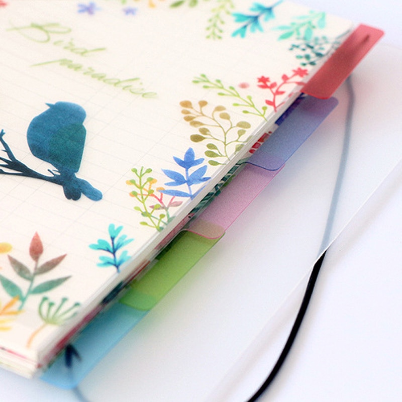 6 Holes A6 Colored Notebook's Index Page Inside Pages Planner Papers Cute Notebook Matching Stationery School Supplies