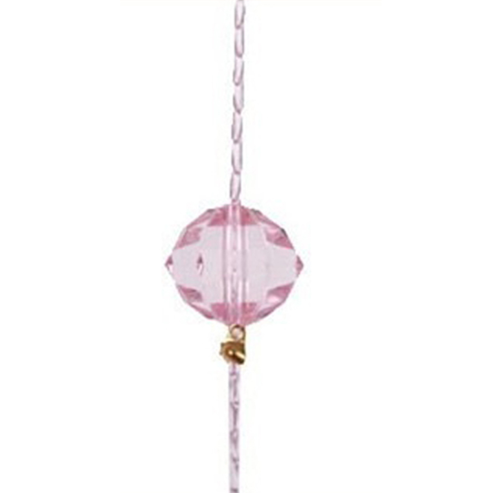 Cortina de borlas con cuentas de cristal, divisor de seda para ventana y puerta, Panel de cenefa, decoración para en casa: Pink