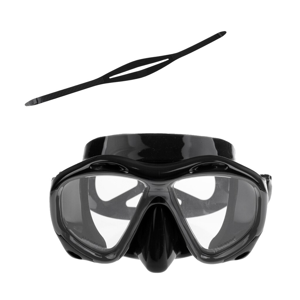 Voksen dykking snorkling fridykking maske snorkelsett med utskifting av maskerem