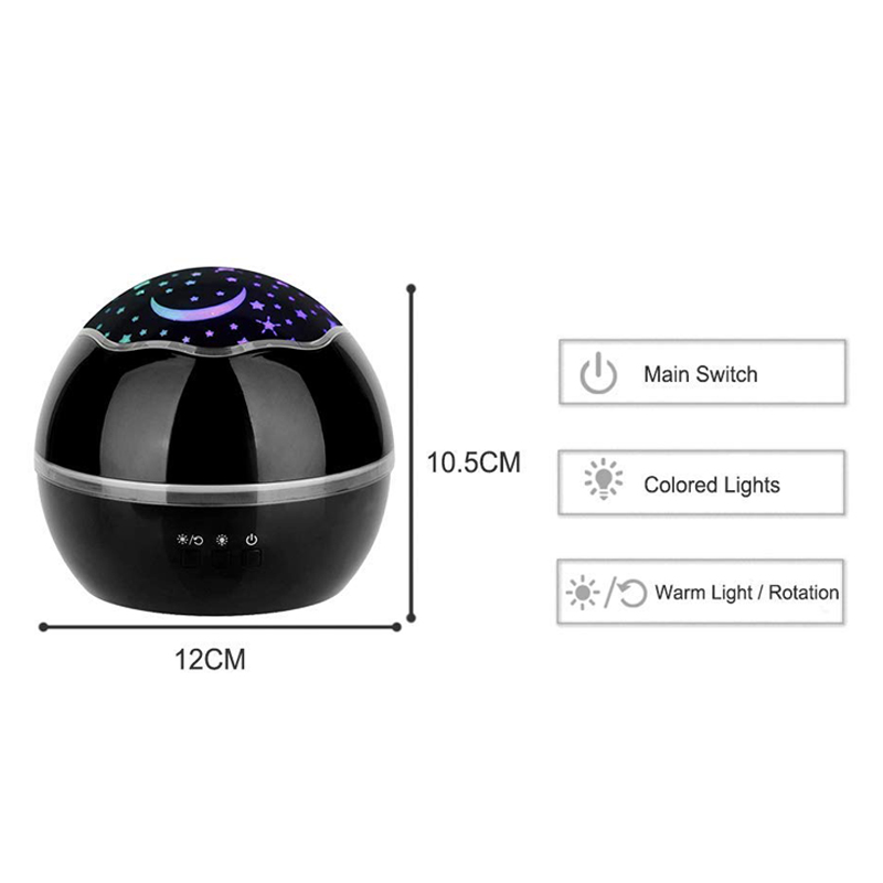 Baby Night Light Projector Starry Sky Star Master Rotating Night Lamp Christmas Light USB Projection Children Sleeping Led
