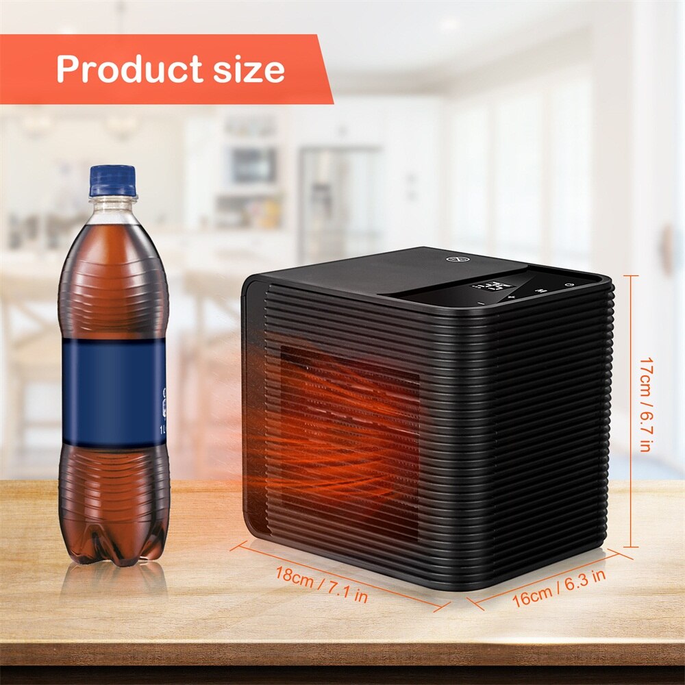 2000W Electric Warm Air Fan With Touch Control Portable Fast Heating High-power Home Heater for Office Room Health Heaters