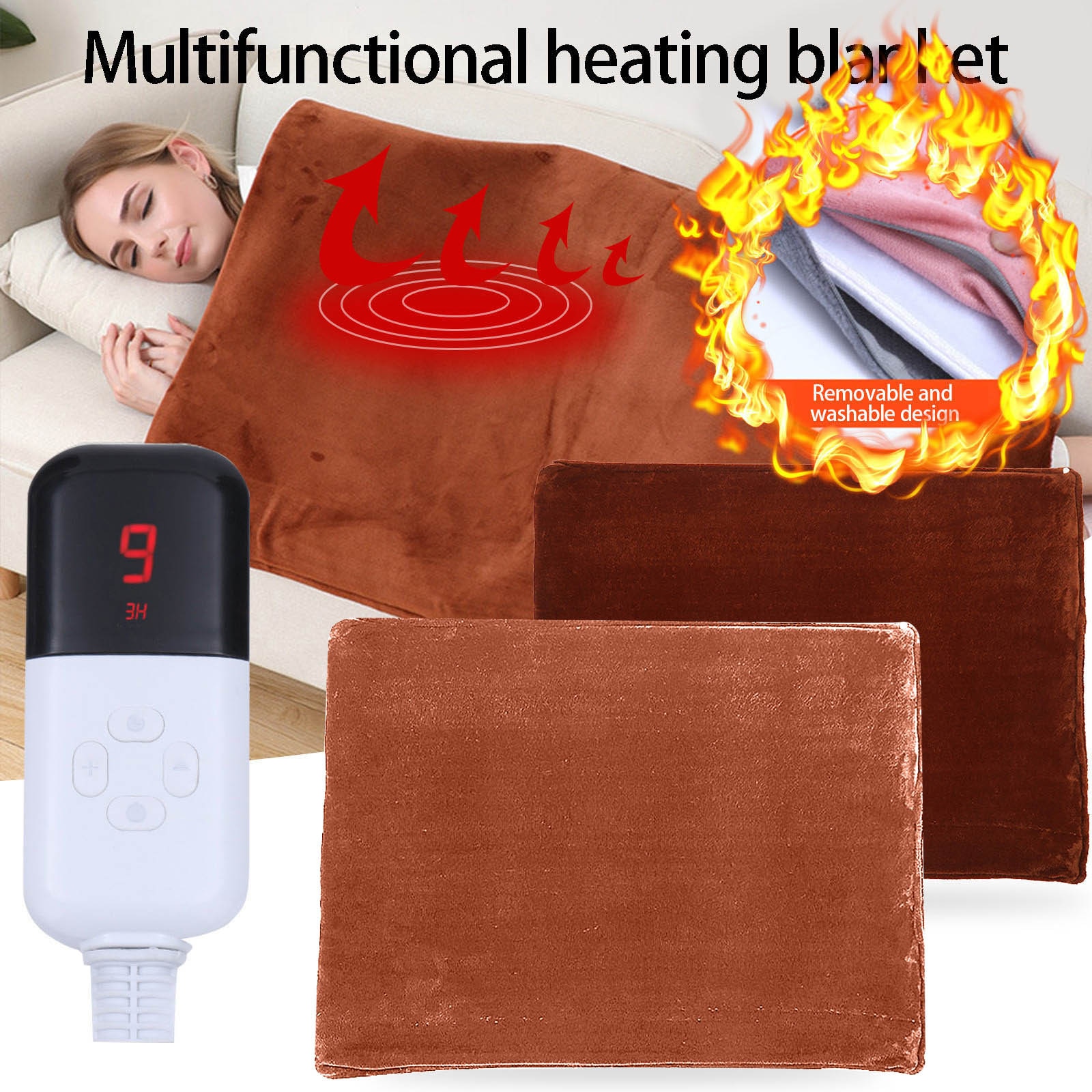 Snelle Verwarming Super Zachte Winter Comfortabele Elektronische Verwarming Matras Elektrische Dekens Bed Warmer Pad Winter Verwarmde Deken