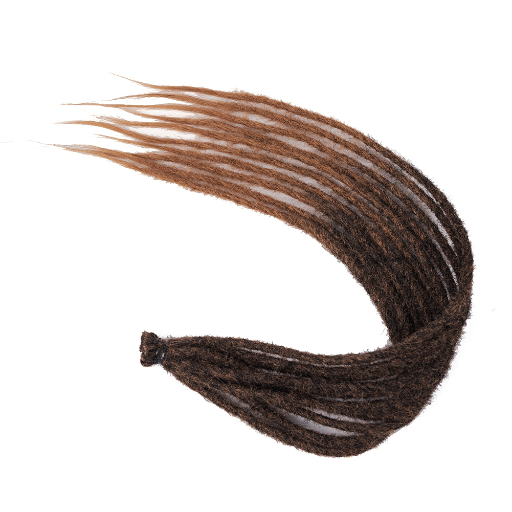 Synthetic Dreadlock Extensions 10 Root/pack Hippie Single Ended Dreads Ombre Loc Extensions 24 Inch Reggae Style Crochet Hair: 1B/27HL