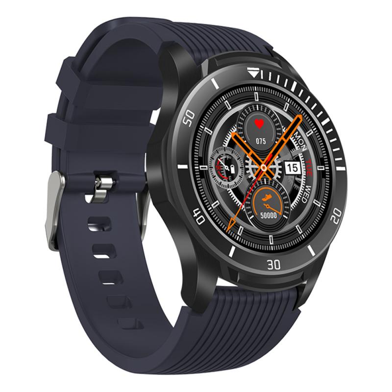 Centechia Smartwatch - 1.28" Touchscreen - Heart Rate & SpO2 Monitor - 4G GPS - Android/iOS Compatible: Blue black