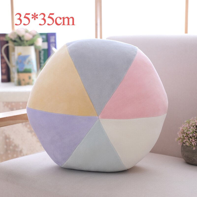 1 pc ins fargerik plysj lucky cloud raibow moon star puter dun bomull fylt dekor plysj pute pute for sofa stol: Kule grå