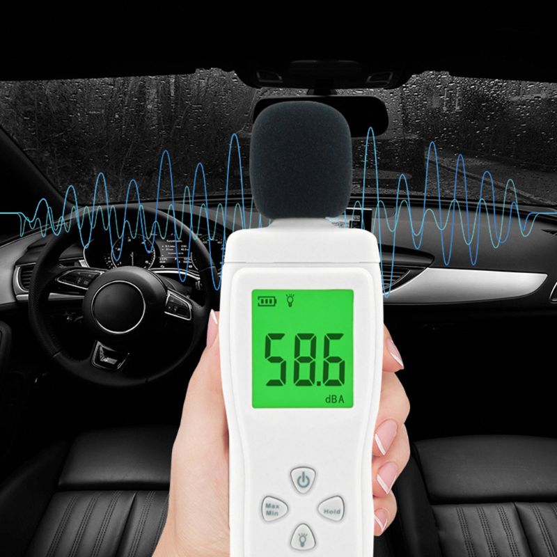 AS804 Digital Sound Level Meter 30-130db Decibel Meter Noise Monitoring Tester Smart Sensor Noise DB Detector Analyzer