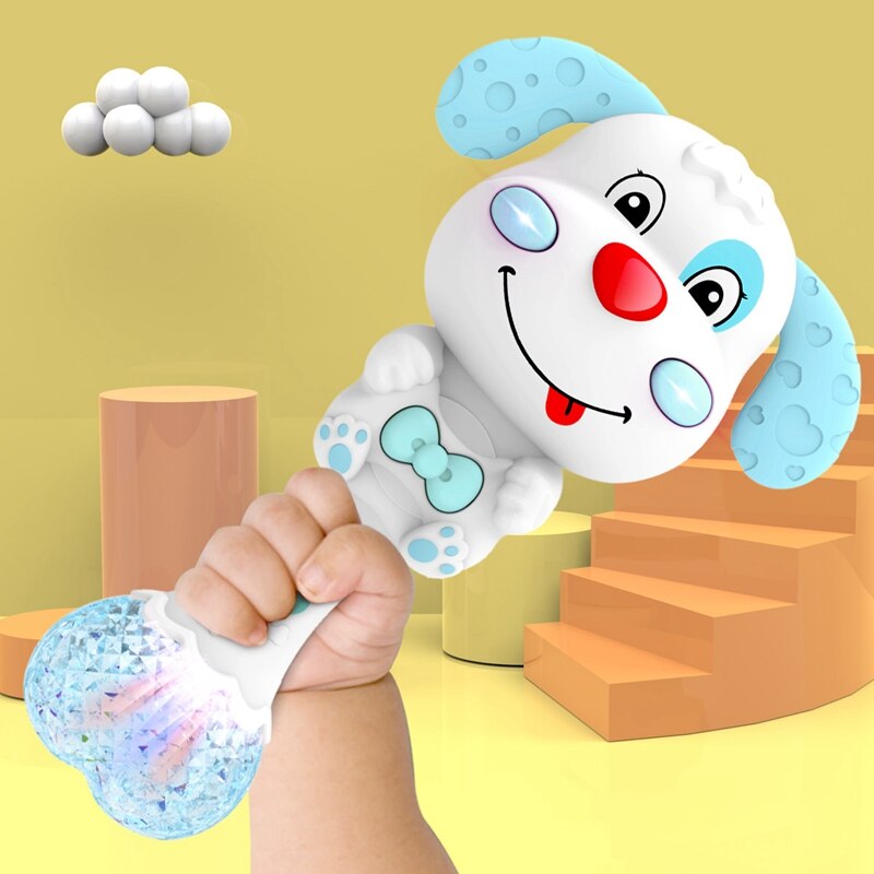 Cucciolo del fumetto di Crepitio del bambino con Musica Leggera Giocattolo Massaggiagengive Regalo Attira L'attenzione del bambino per Molari