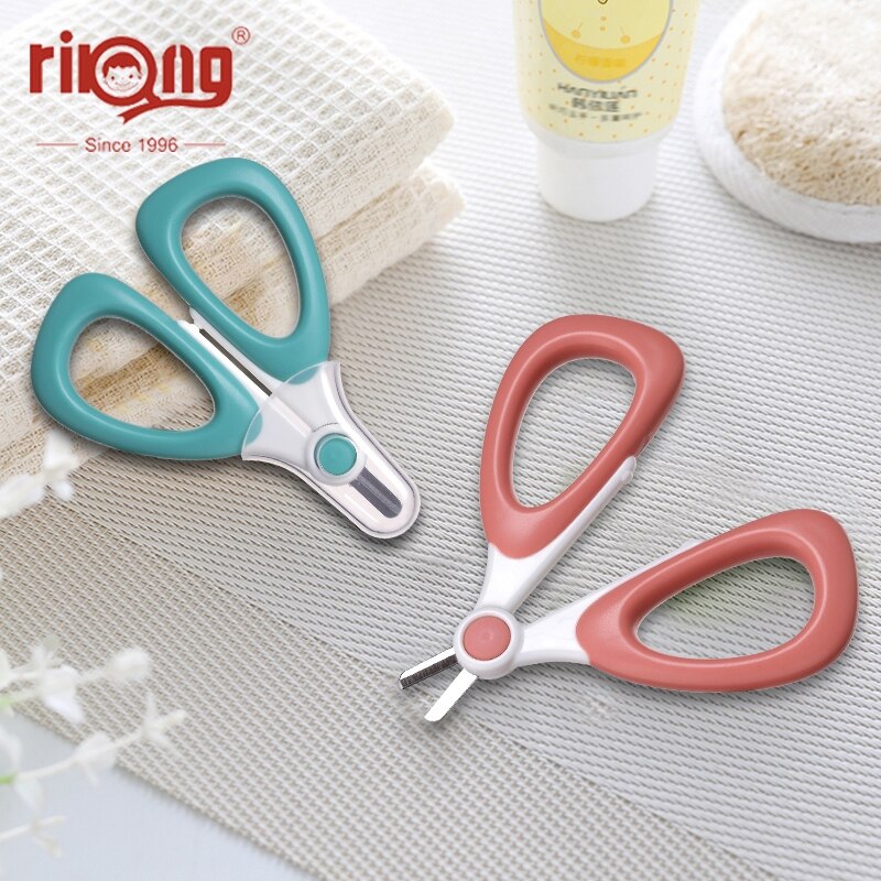 Baby Nagelverzorgingsset - Roestvrij Staal Trimmer & Schaartje - Effen Patroon: Rk -x4019- willekeurig