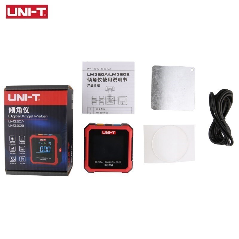 UNI-T Electronic Angle Meter LM320A Digital Protractor LM320B Magnetic Inclinometer Angle Tester Bevel Box Backlight