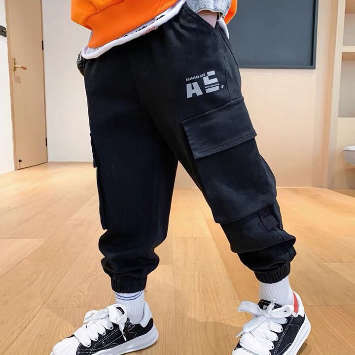 Chłopięce spodnie dresowe Streetwear dla dzieci dorywczo spodnie hip-hopowe dla nastolatków dzieci biegaczy spodnie typu Casual