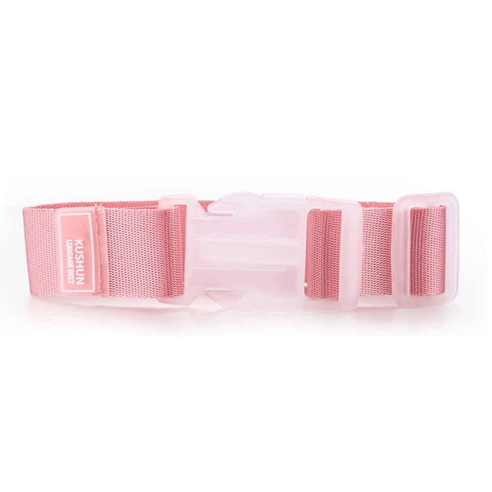 Durable voyage suspendus ceinture bagages valise sacs cintre boucle réglable Anti-perte Clip: pink