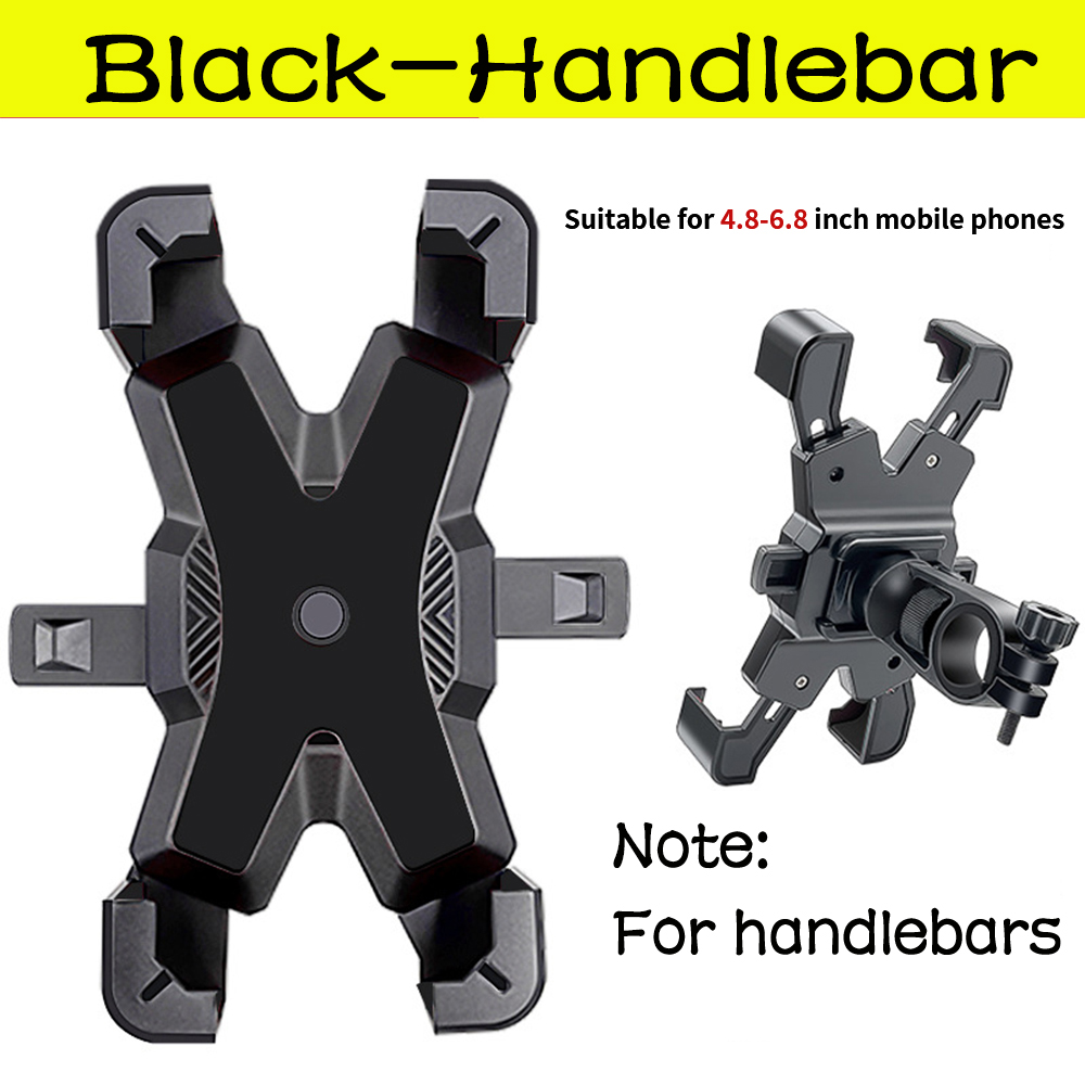 Bike Phone Holder Motorcycle Universal Bicycle handlebar Rearview Mirrors Bracket for 7.2 Inch Mobile Phone Stent Shockproof: Yellow