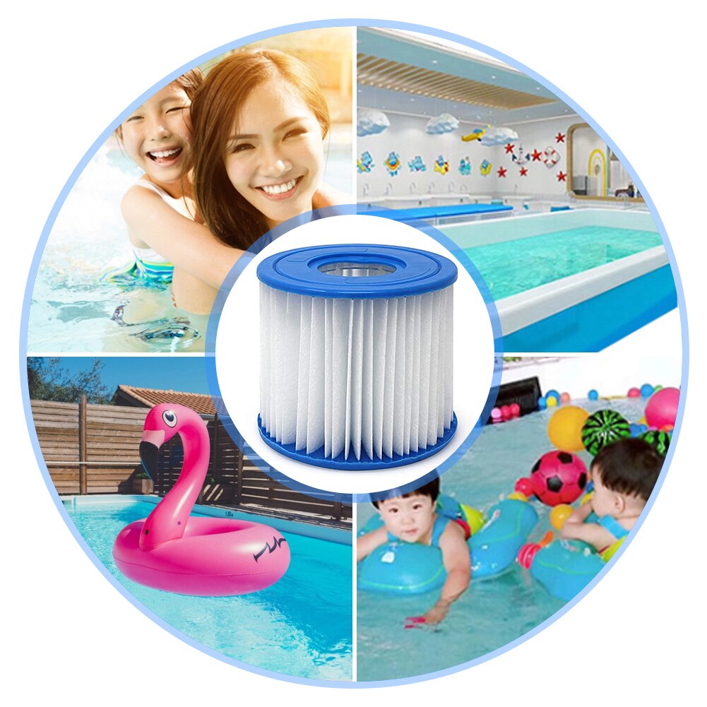 Zylinderfilter-ersatzfilter für schwimmbecken, universell, waschbar und wiederverwendbar, für haustiere geeignet, filterkartusche für schwimmbeckenpumpen