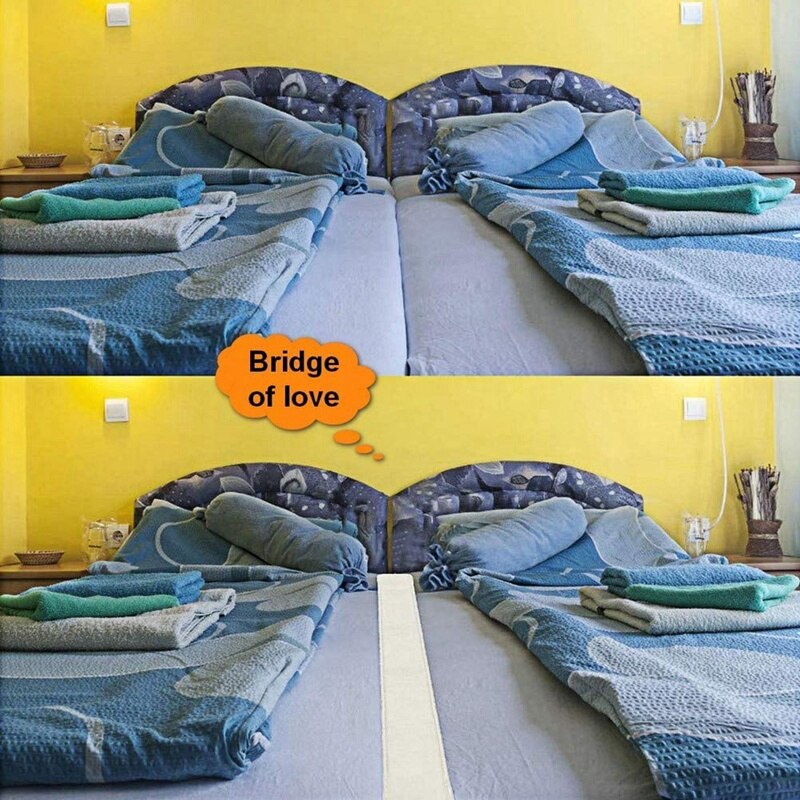 Beau-bed bridge twin to king converter kit justerbar madrasforbindelse til sengesengeudfyldningsstole med dobbeltseng