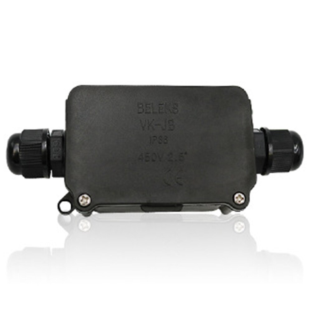 2pcs Cable Connectors Electrical Wiring IP66 Waterproof Anti-UV Outdoor Construction 2 Way Wire Coupler Junction Boxes Practical