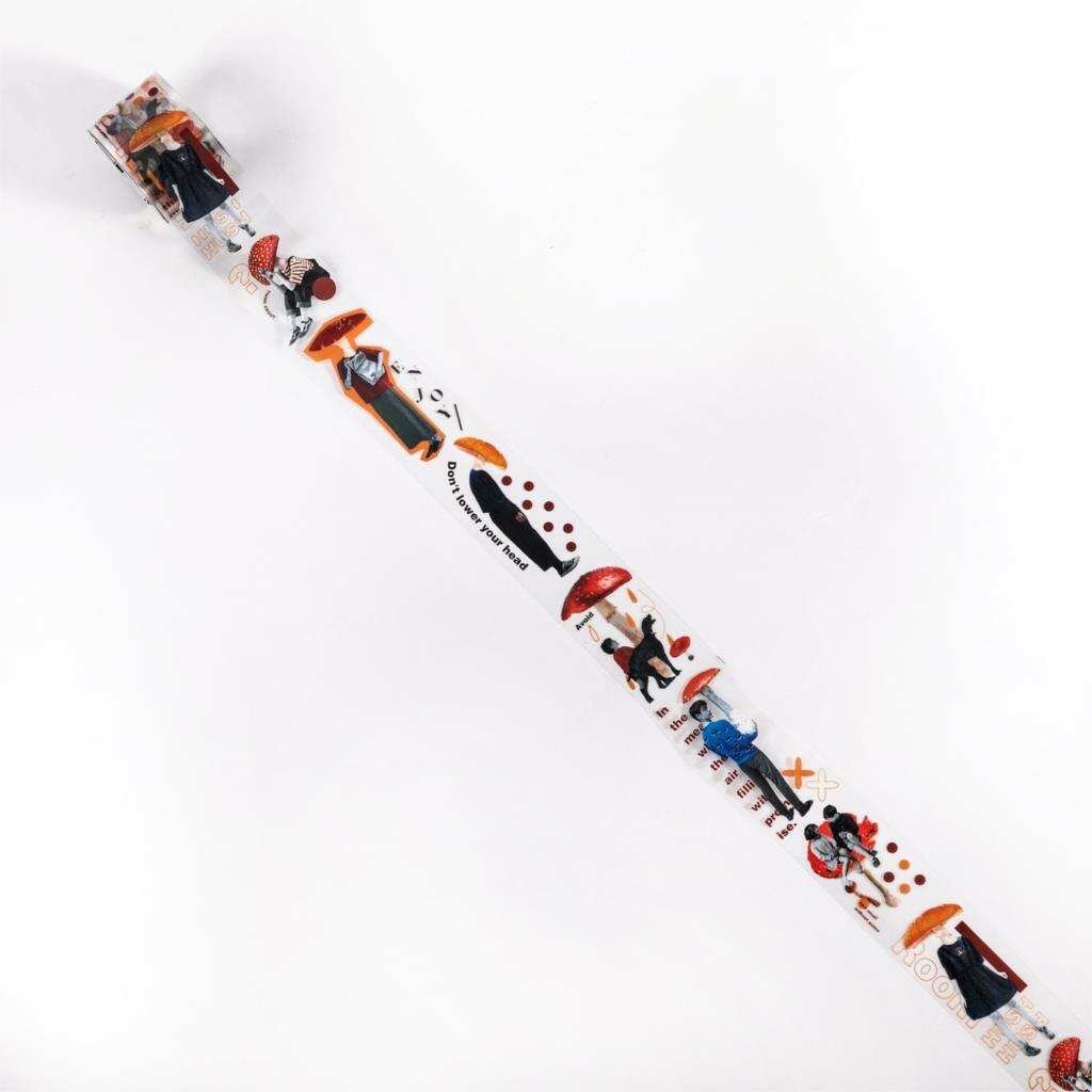 1Pcs/1Lot Decoratieve Plakband Wonder Collage Tijdschrift Scrapbooking Diy Papier Japanse Stickers 5M: moguHUSH