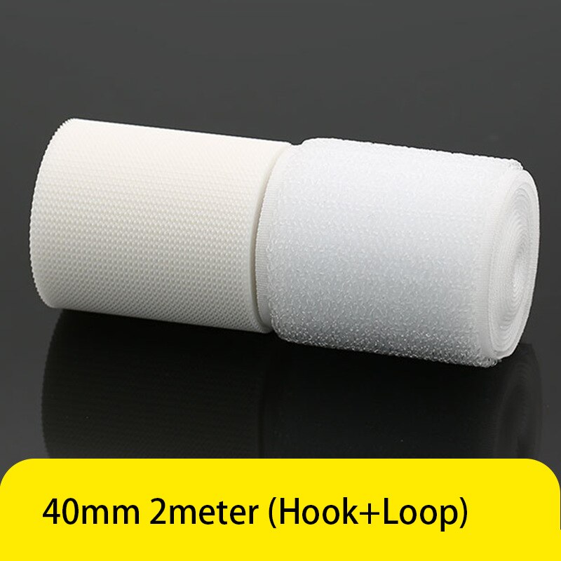 Bande velcro souple avec boucles et crochets, 2 mètres/paire, attache pour bébé, vêtements, accessoires de couture: 40mm 2 meters long